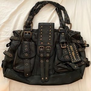 Betsey Johnson black leather purse